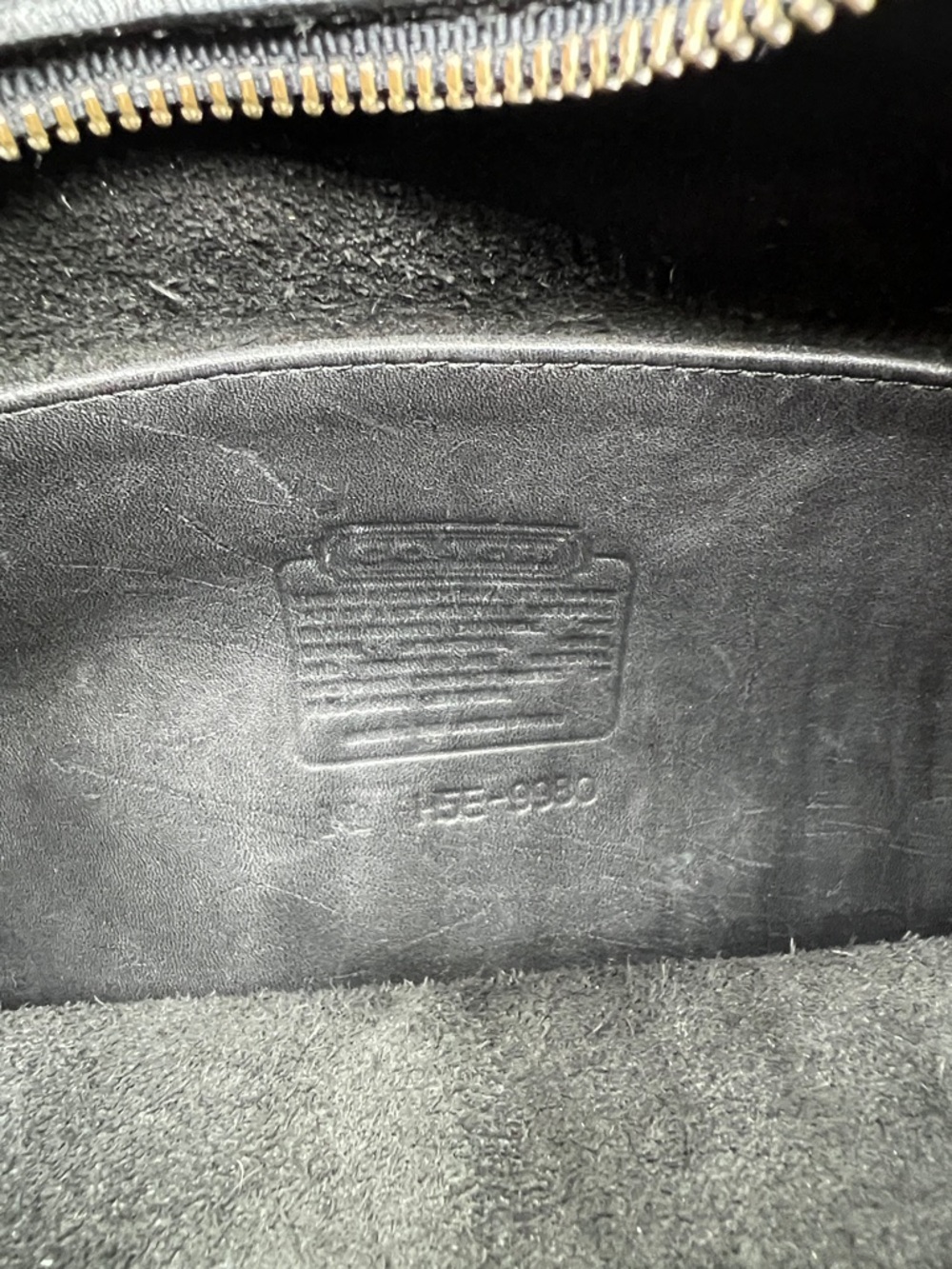 Coach Vintage Taft Black Leather Crossbody 9980 Bag with Brass-Tone Turn Lock - Picture 9 of 16